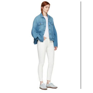 NWOT Acne Studios Bla Konst White Climb Jeans - White Denim Skinny Jeans